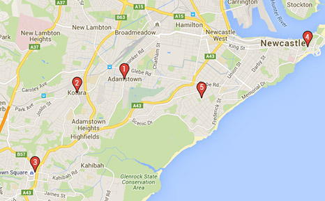 newcastle mortgage map brokers suburbs suburb au finder within main